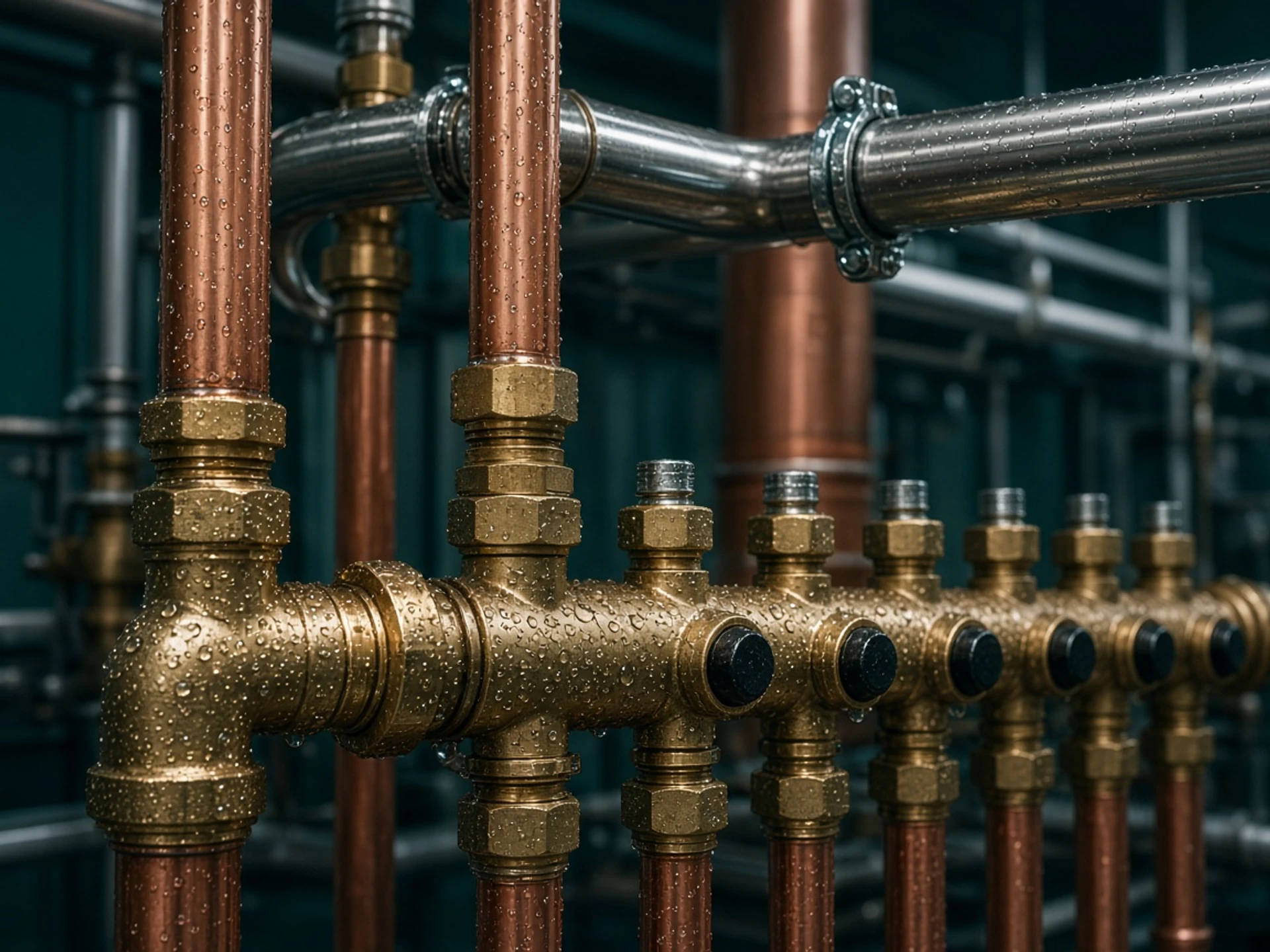 Installationsdetail für Heizung